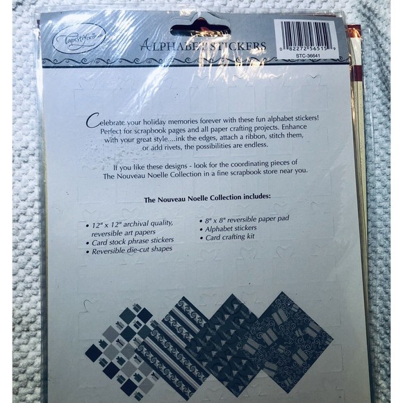 Alphabet Scrapbook Stickers Crafting Christmas Valentines Lot of 10 packs NEW - Picture 6 of 6